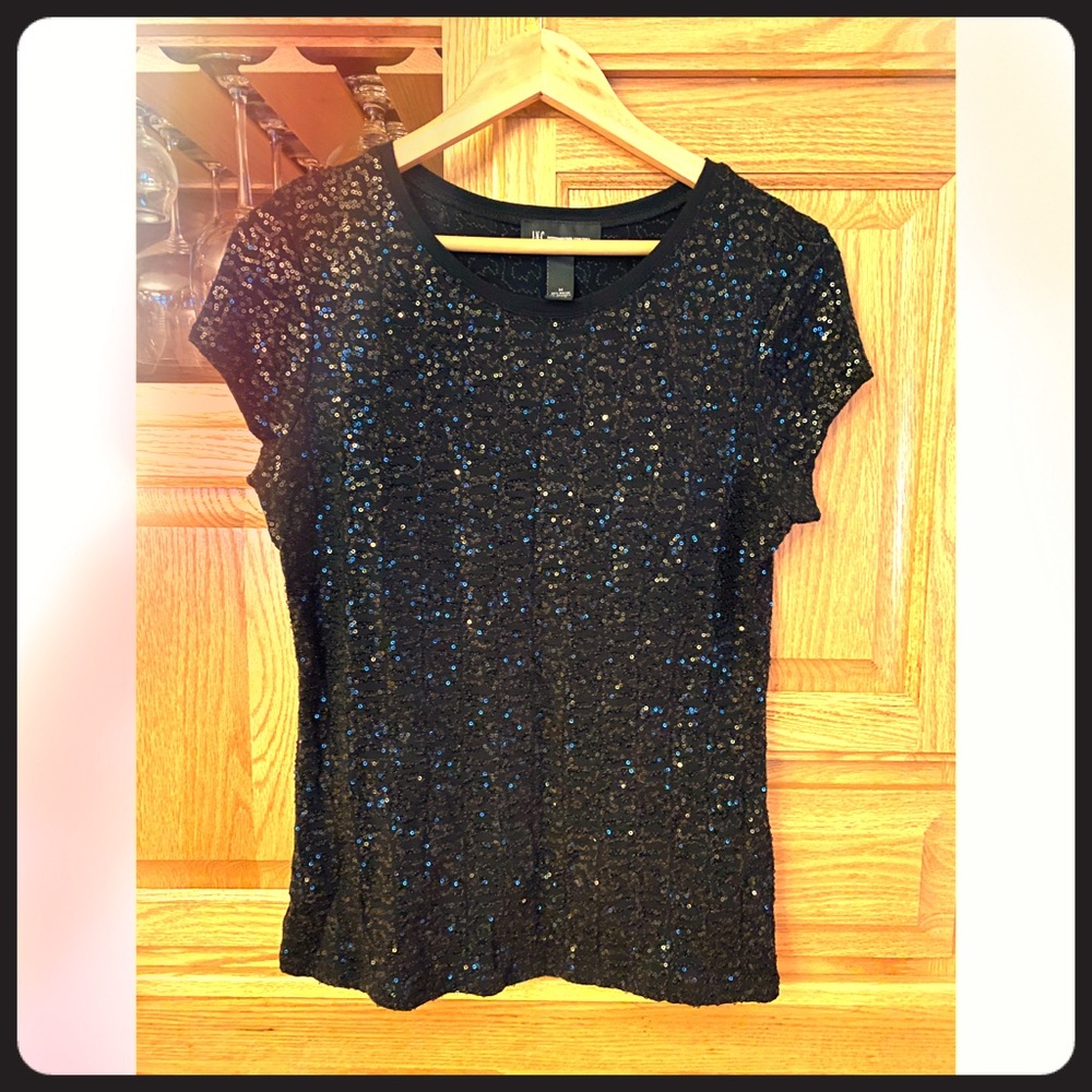 Sequin black shirt